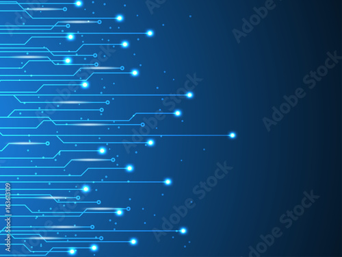 Vector abstract background technology circuit design.