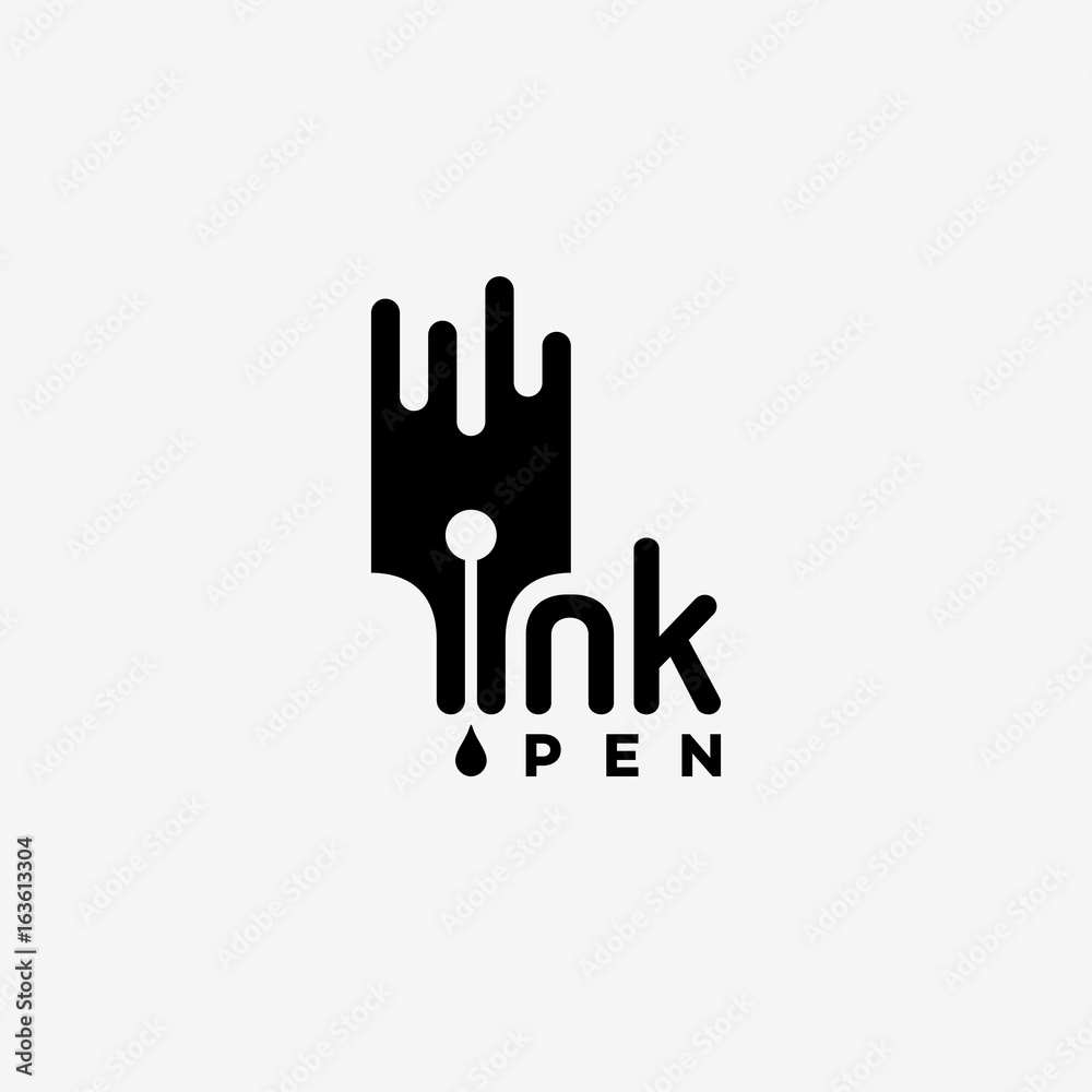 Obraz premium Ink pen logo