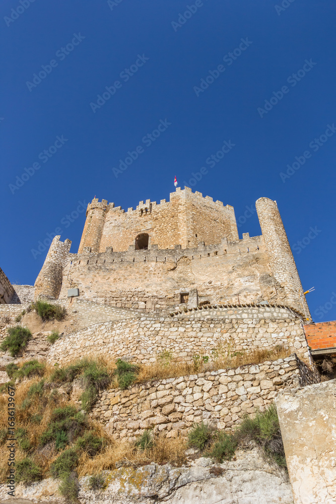 Hilltop castle of historic village Alcala del Jucar
