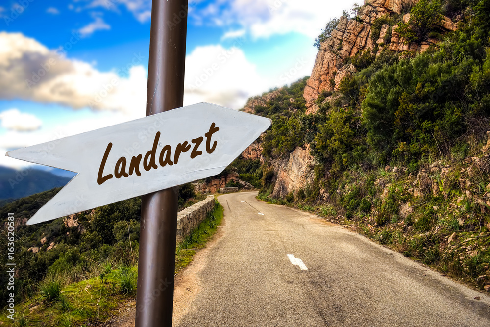 Obraz premium Schild 253 - Landarzt