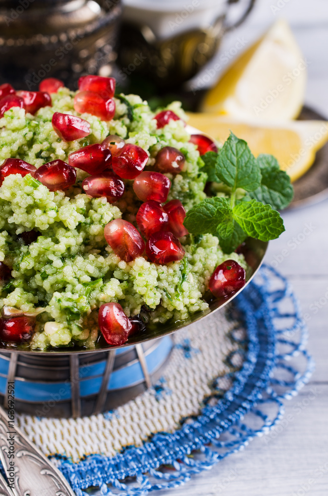 Couscous with pomegranate