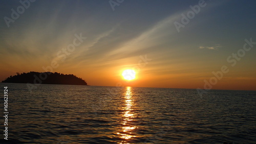 sunset in Langkawi island, Malaysia