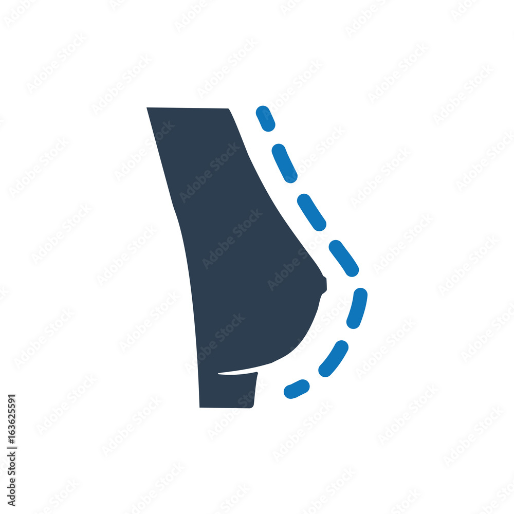 Breast Enlargement Icon Breast Enlargement Icon