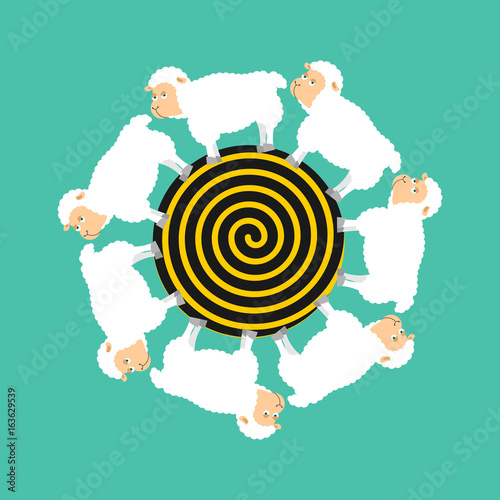 Hypnotic sheep for sleep. Hypno farm animal