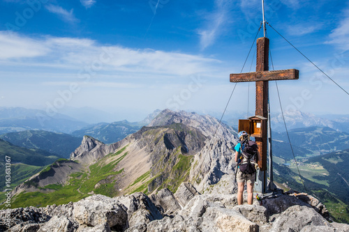 Obraz na płótnie Sommet de la pointe Percée,Aravis