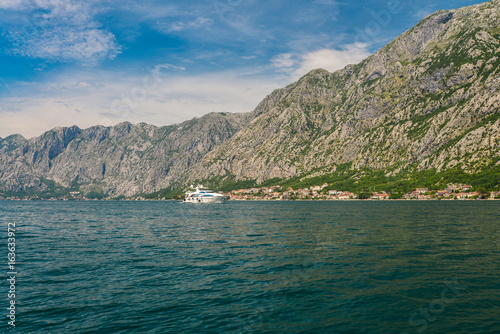 View of the coast of the Bay of Kotor