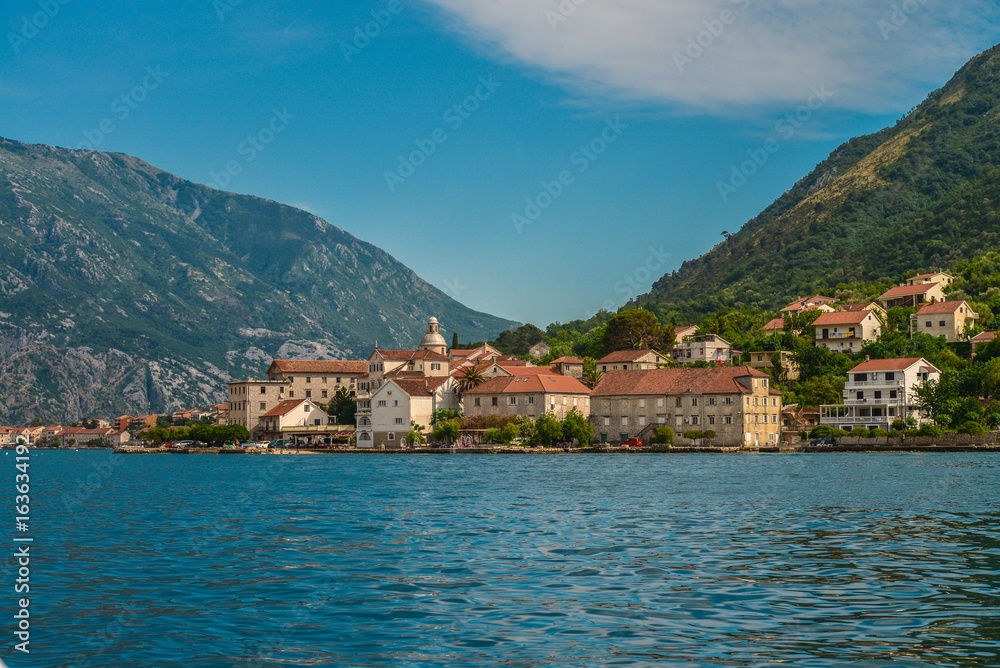 View of Bay of Kotor near Prcanj