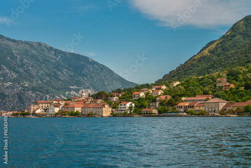 Fototapeta Naklejka Na Ścianę i Meble -  View of Bay of Kotor near Prcanj