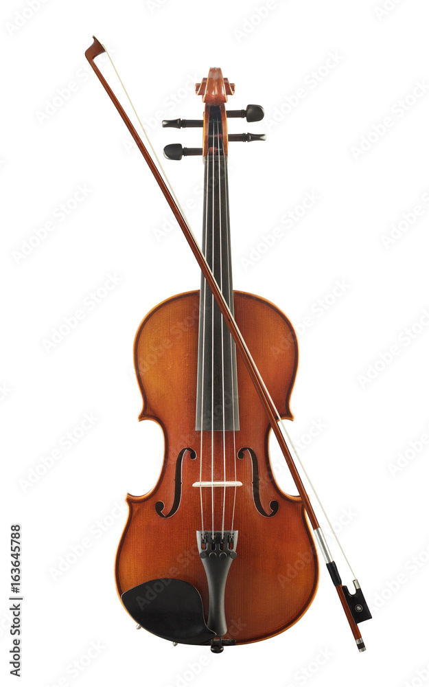 Cello with bow isolated on white background Cello with bow isolated on white background