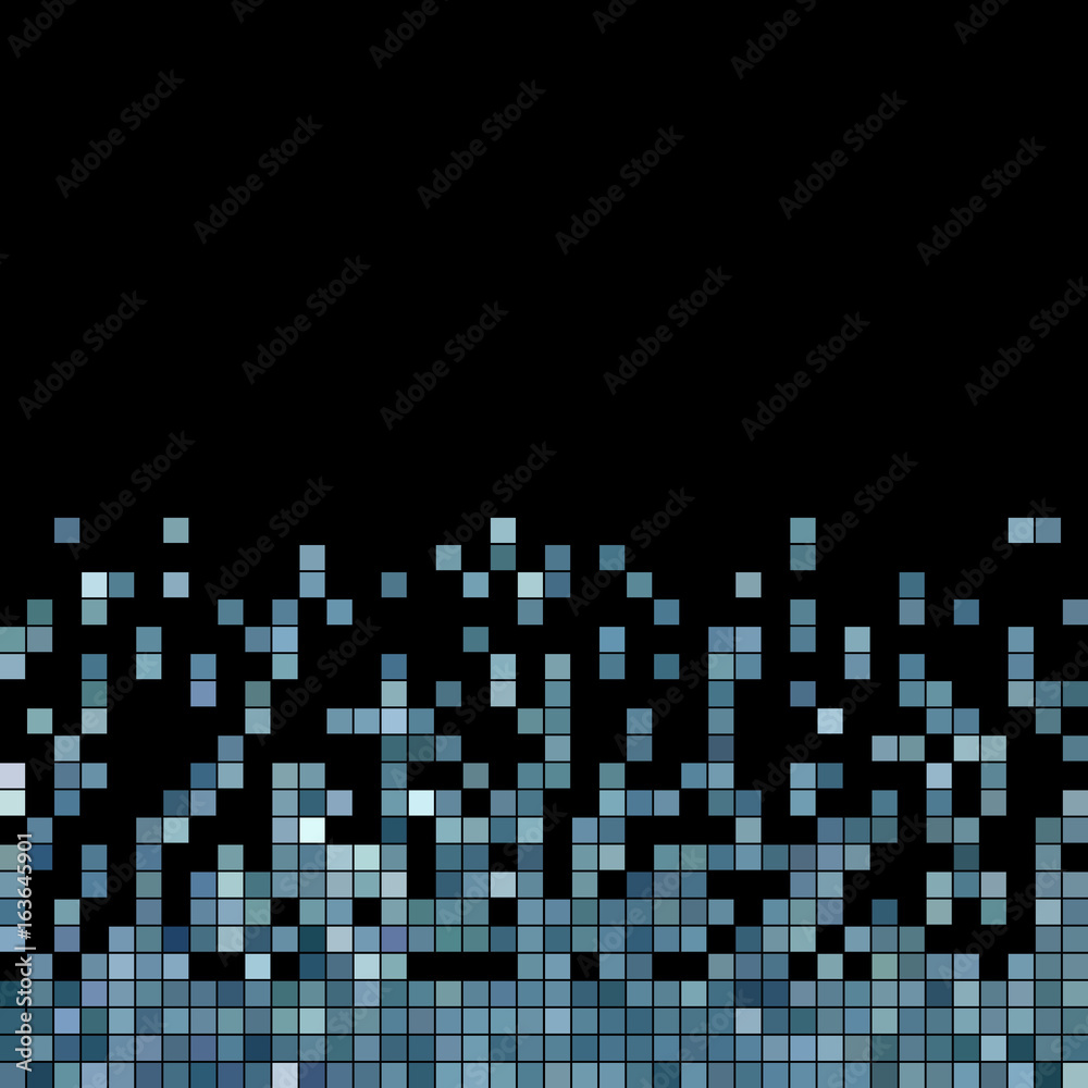 abstract vector square pixel mosaic background