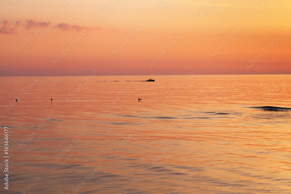 Summer evening by Baltic sea. Summer evening by Baltic sea.