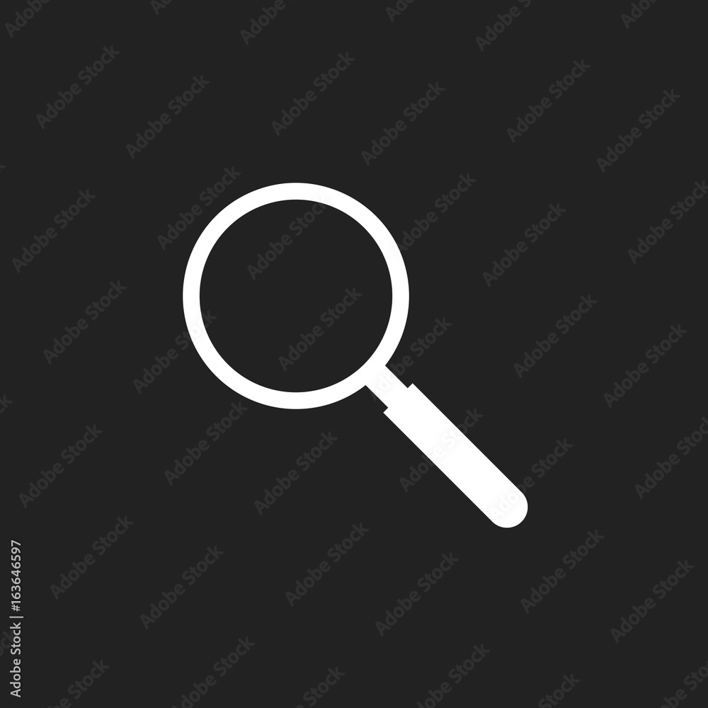 Loupe icon vector. Magnifier in flat style. Search sign concept. Loupe icon vector. Magnifier in flat style. Search sign concept.