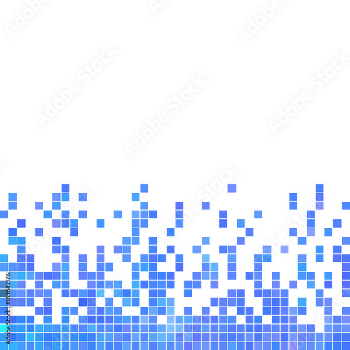 abstract vector square pixel mosaic background