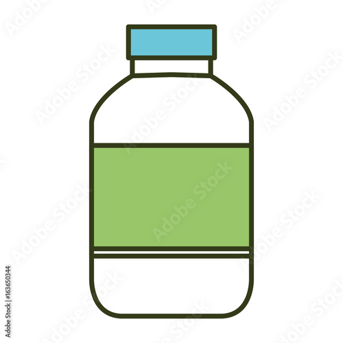 milk bottle isolated icon vector illustration design