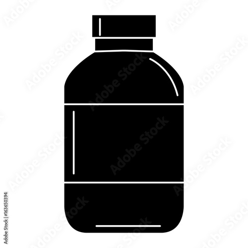 milk bottle isolated icon vector illustration design