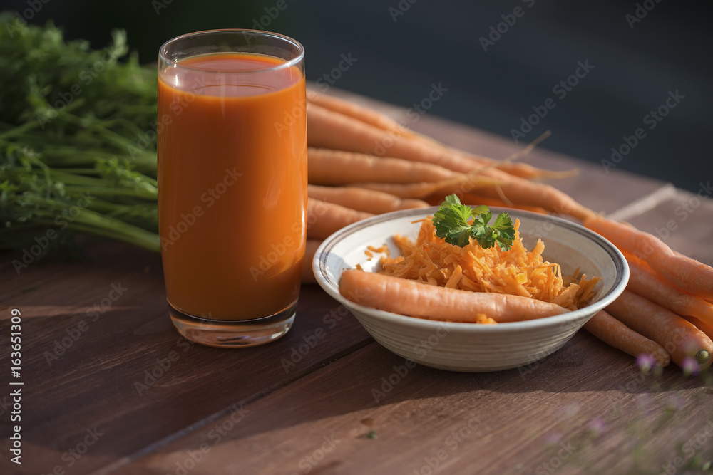 Ingredient of healthy nutrition carrots, in different dishes and condition Ingredient of healthy nutrition carrots, in different dishes and condition