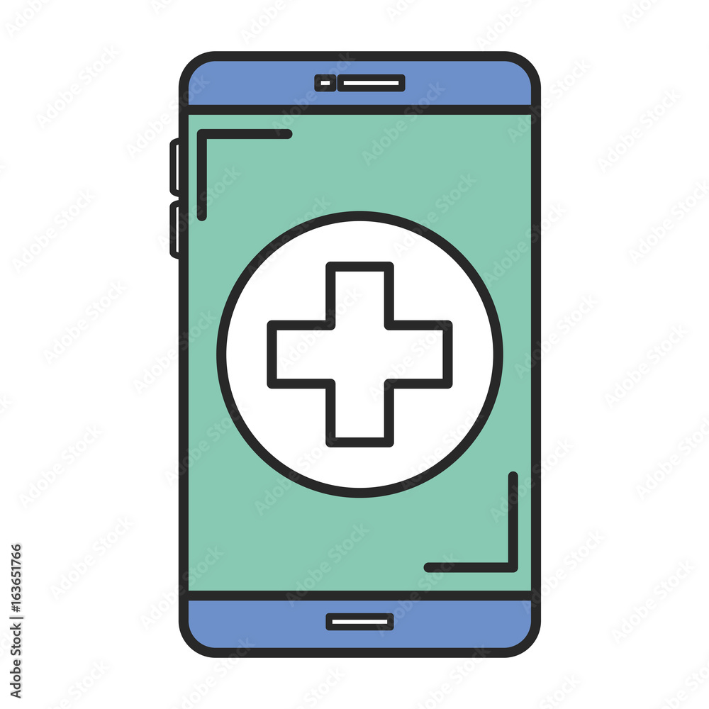 smartphone device with medical app vector illustration design smartphone device with medical app vector illustration design