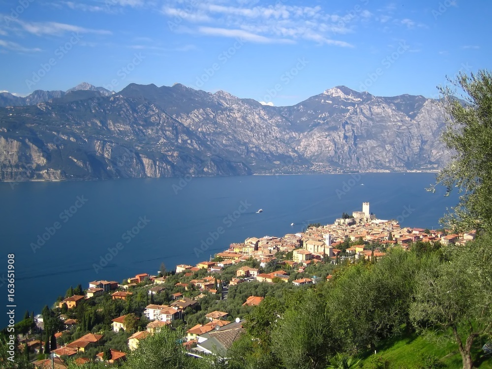 Lac de Garde, vue sur Malcesine (Italie)