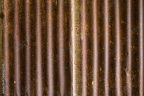 Rusty corrugated iron metal texture background