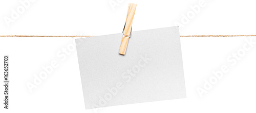 Vászonkép cards on rope, copy space