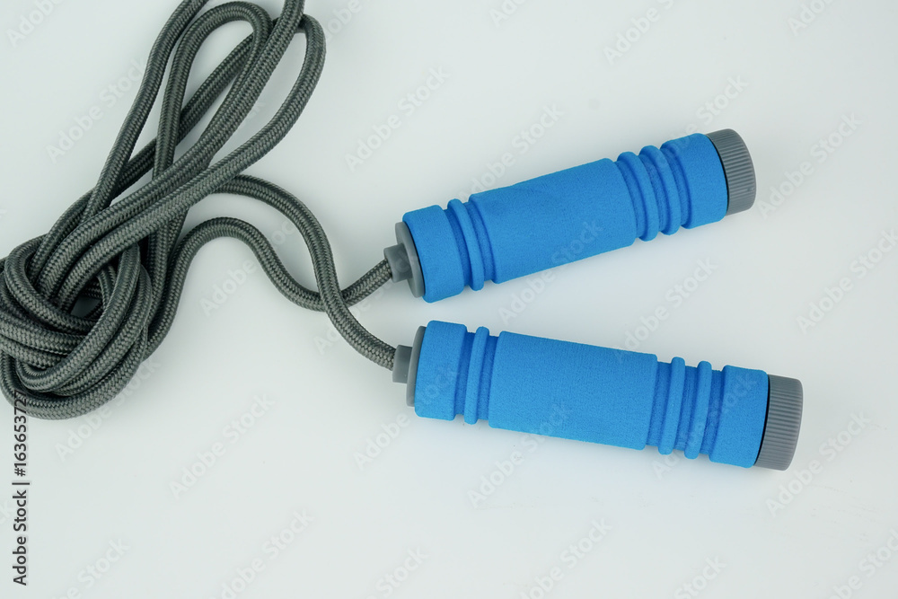 Skipping rope on white background. Skipping rope on white background.