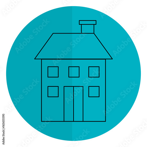exterior house isolated icon vector illustration design