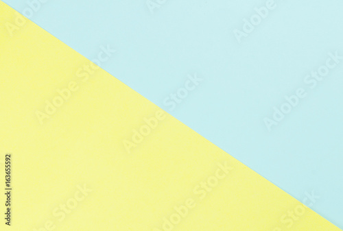 Yellow and light blue paper pastel tone