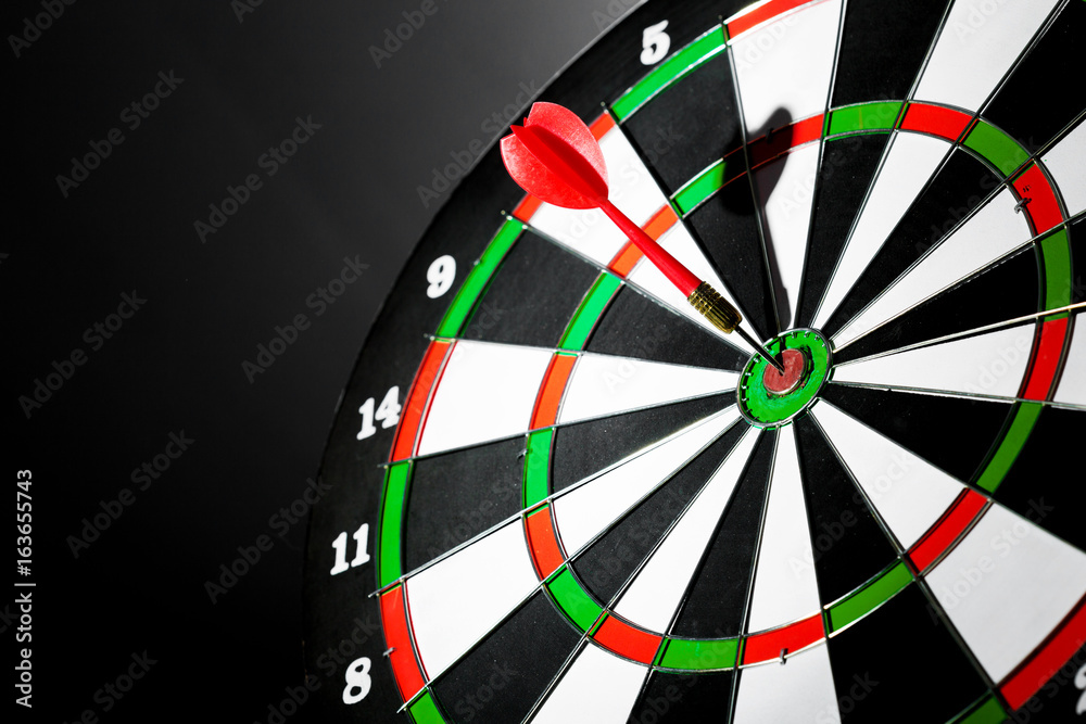 Success hitting target, aim goal achievement concept Success hitting target, aim goal achievement concept