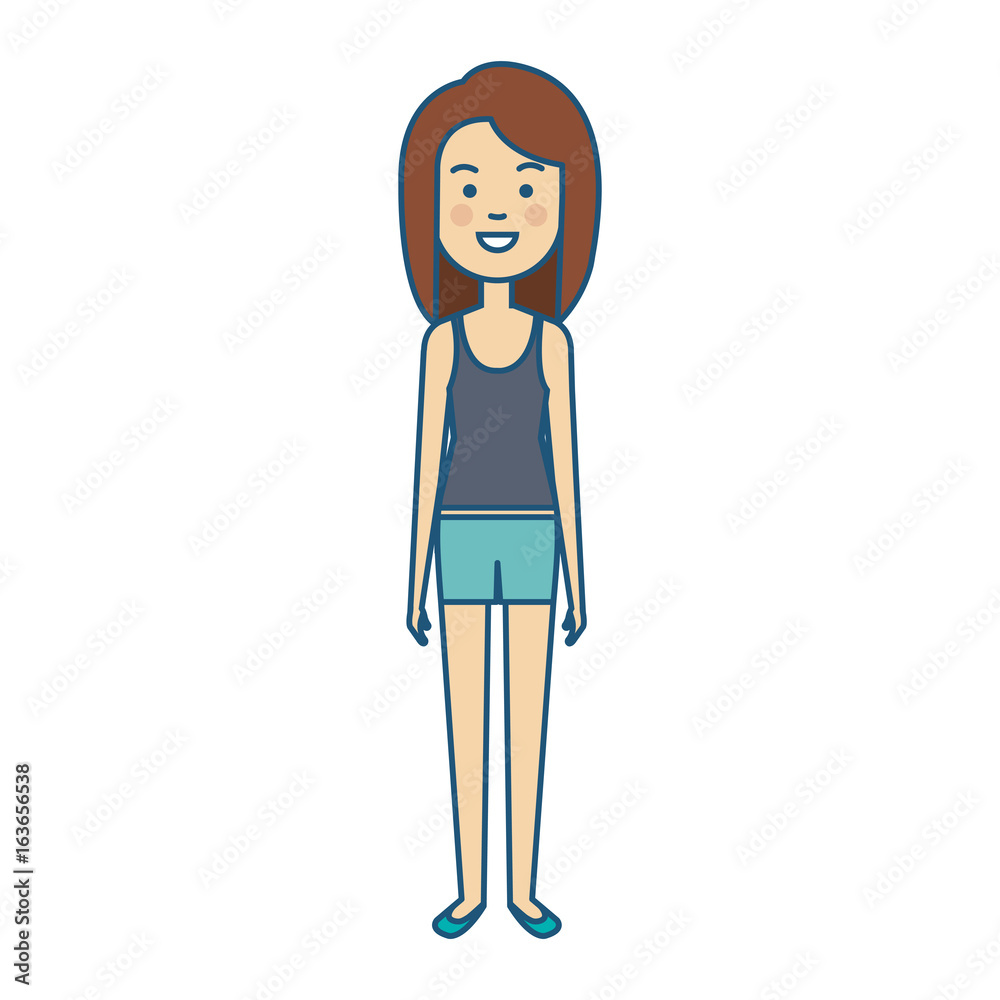 beautiful and young woman character vector illustration design beautiful and young woman character vector illustration design