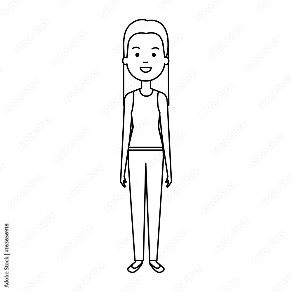 beautiful and young woman character vector illustration design beautiful and young woman character vector illustration design
