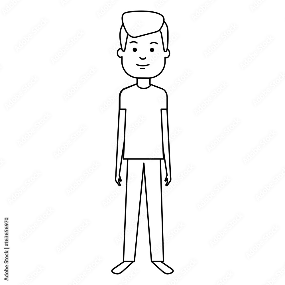 young man model avatar character vector illustration design young man model avatar character vector illustration design