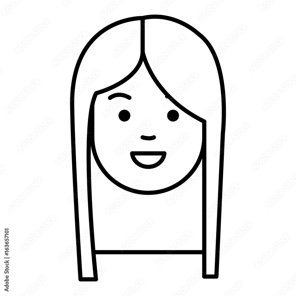 beautiful and young woman head character vector illustration design beautiful and young woman head character vector illustration design