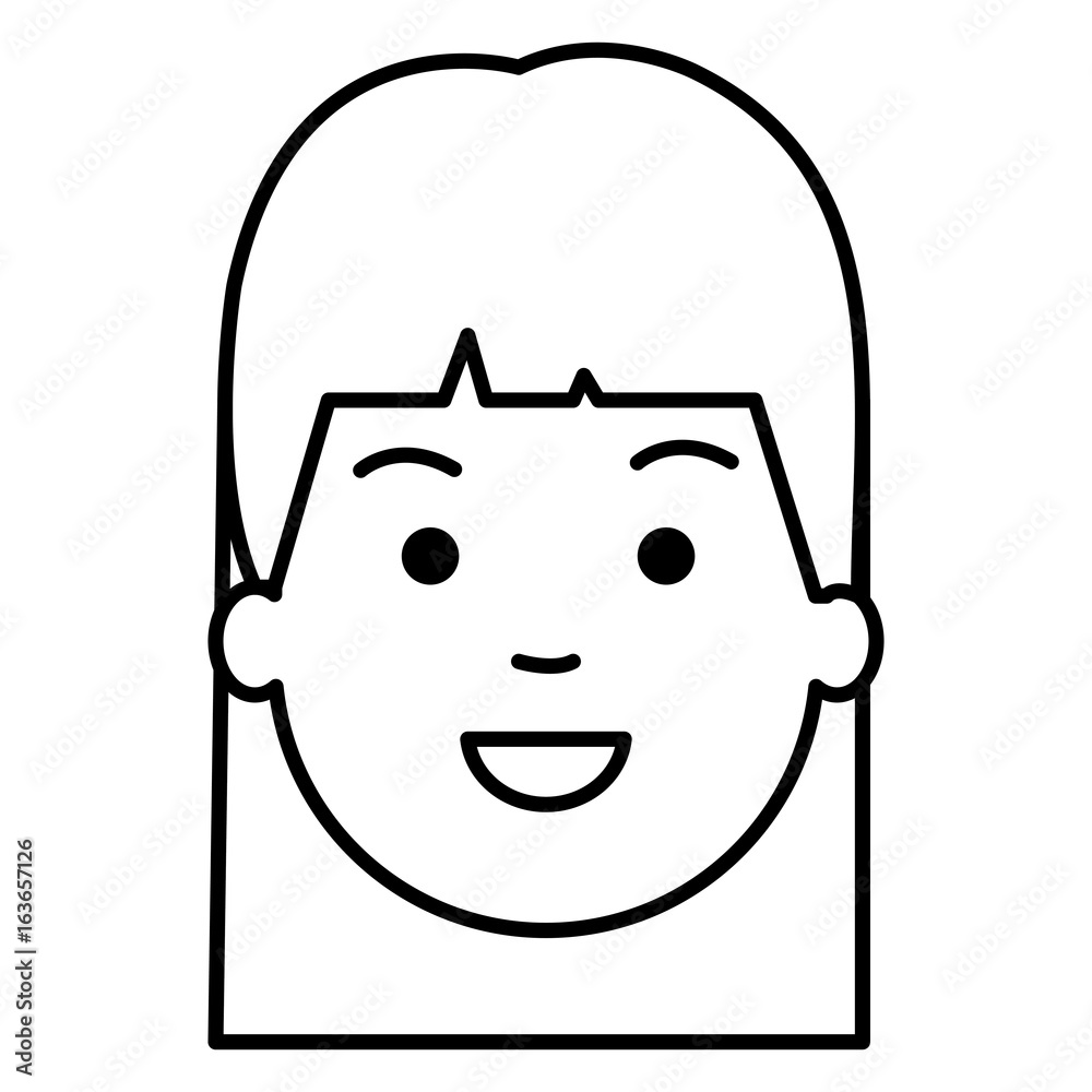 beautiful and young woman head character vector illustration design beautiful and young woman head character vector illustration design