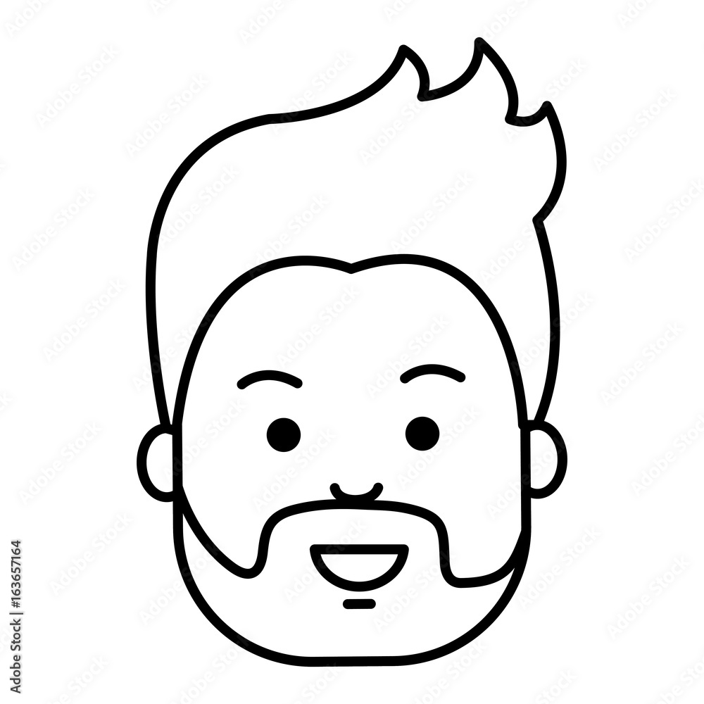 young man head avatar character vector illustration design young man head avatar character vector illustration design