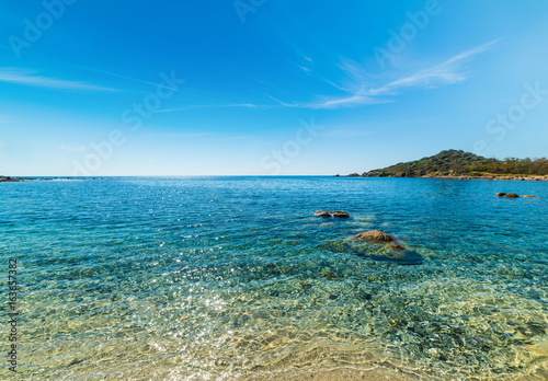 Blue sea in Porto Pirastu photo