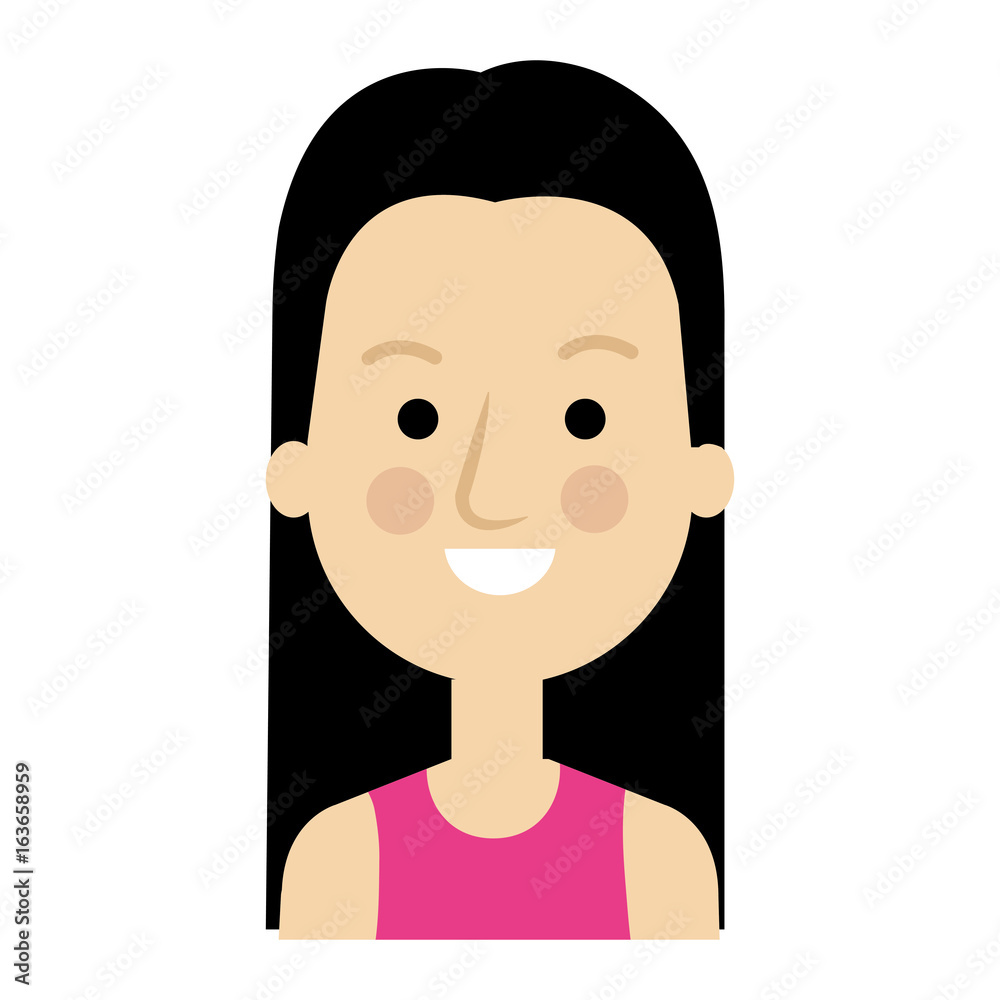 beautiful and young woman character vector illustration design beautiful and young woman character vector illustration design