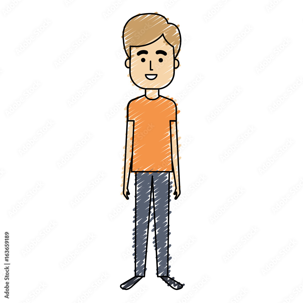 young man model avatar character vector illustration design young man model avatar character vector illustration design