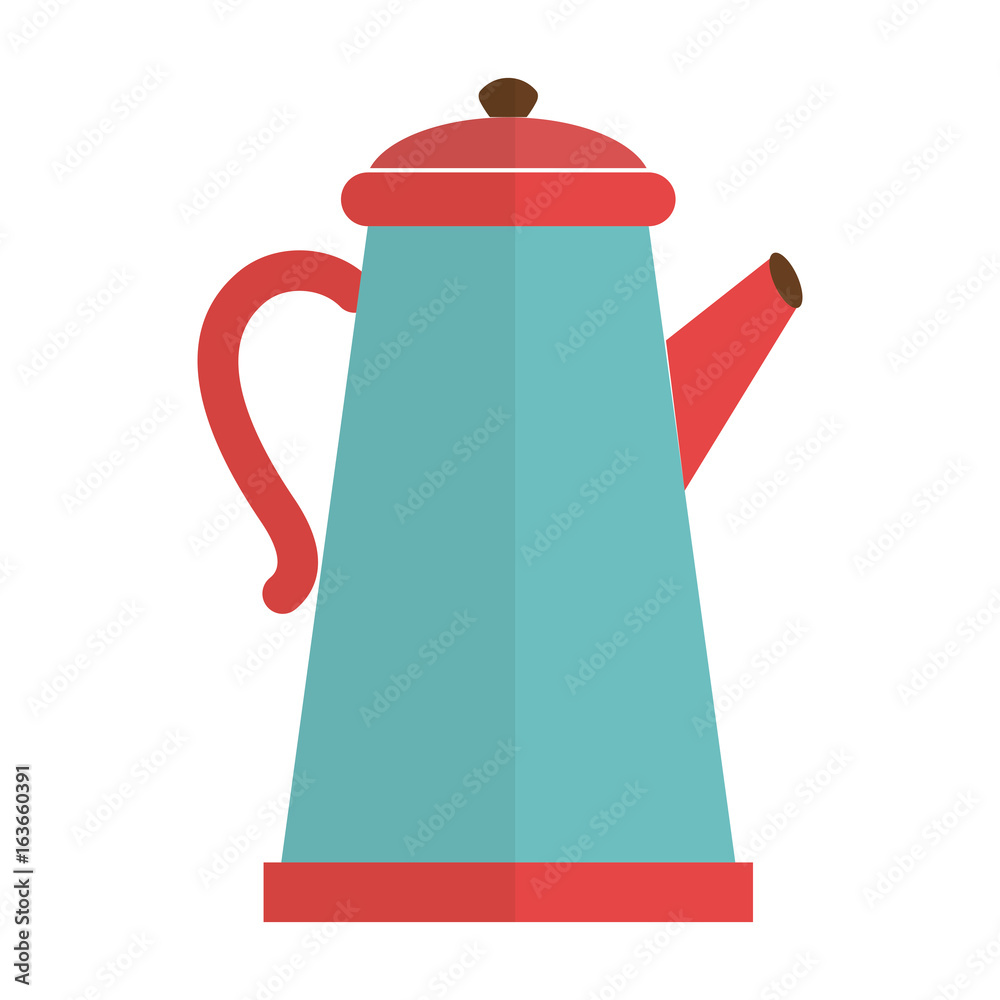 Fototapeta premium kitchen kettle isolated icon vector illustration design