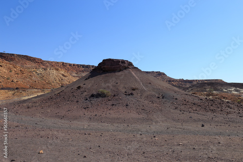 Landscape around Burnt Mountain near Twyfelfontein in Damaraland, Namibia