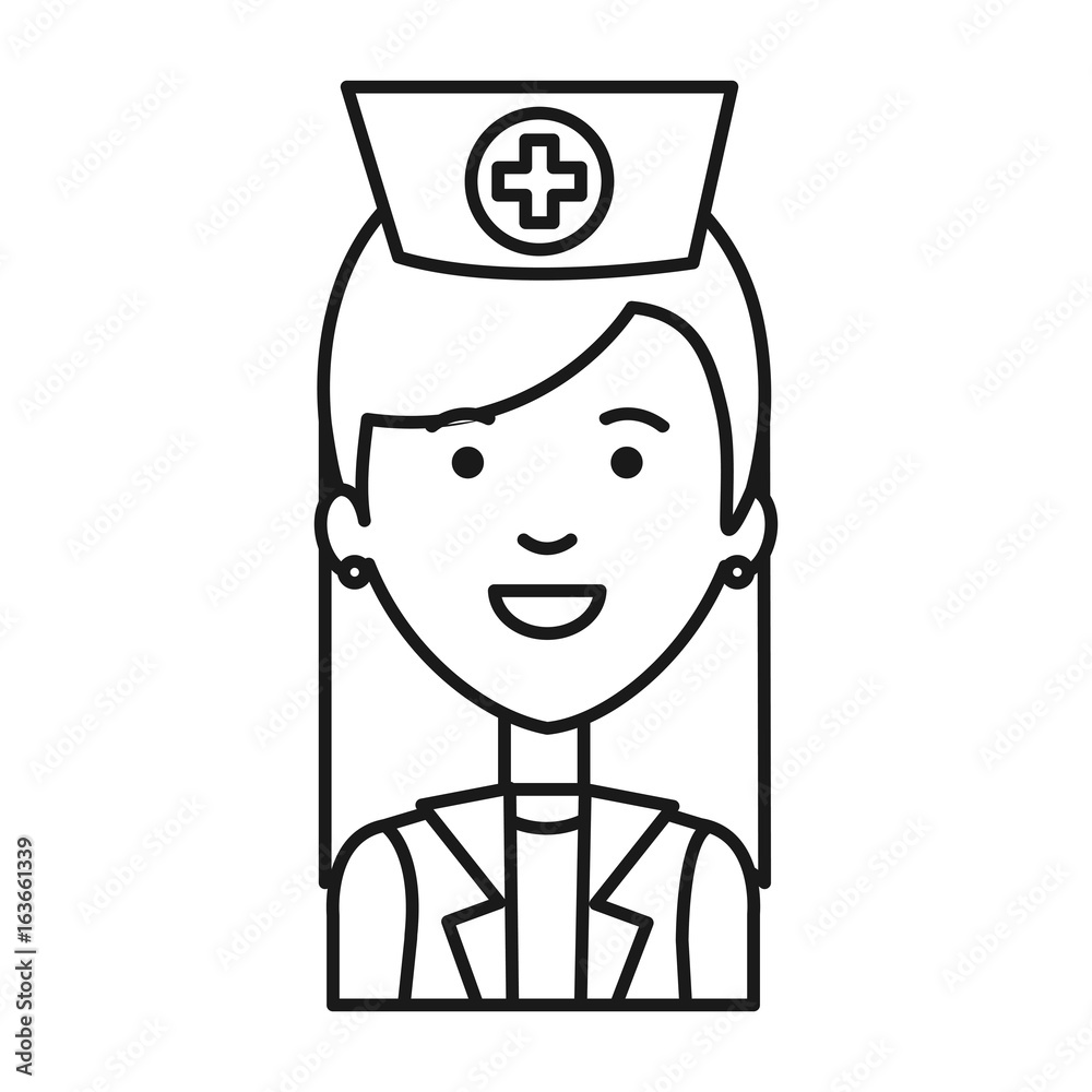 woman nurse avatar character vector illustration design woman nurse avatar character vector illustration design