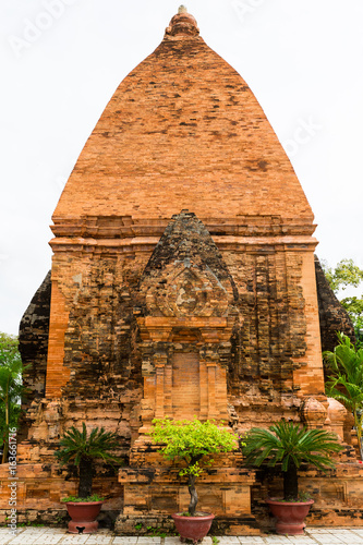 Old Vietnamese temple Tyam towers Po Nagar  Cham tower  Nha Trang