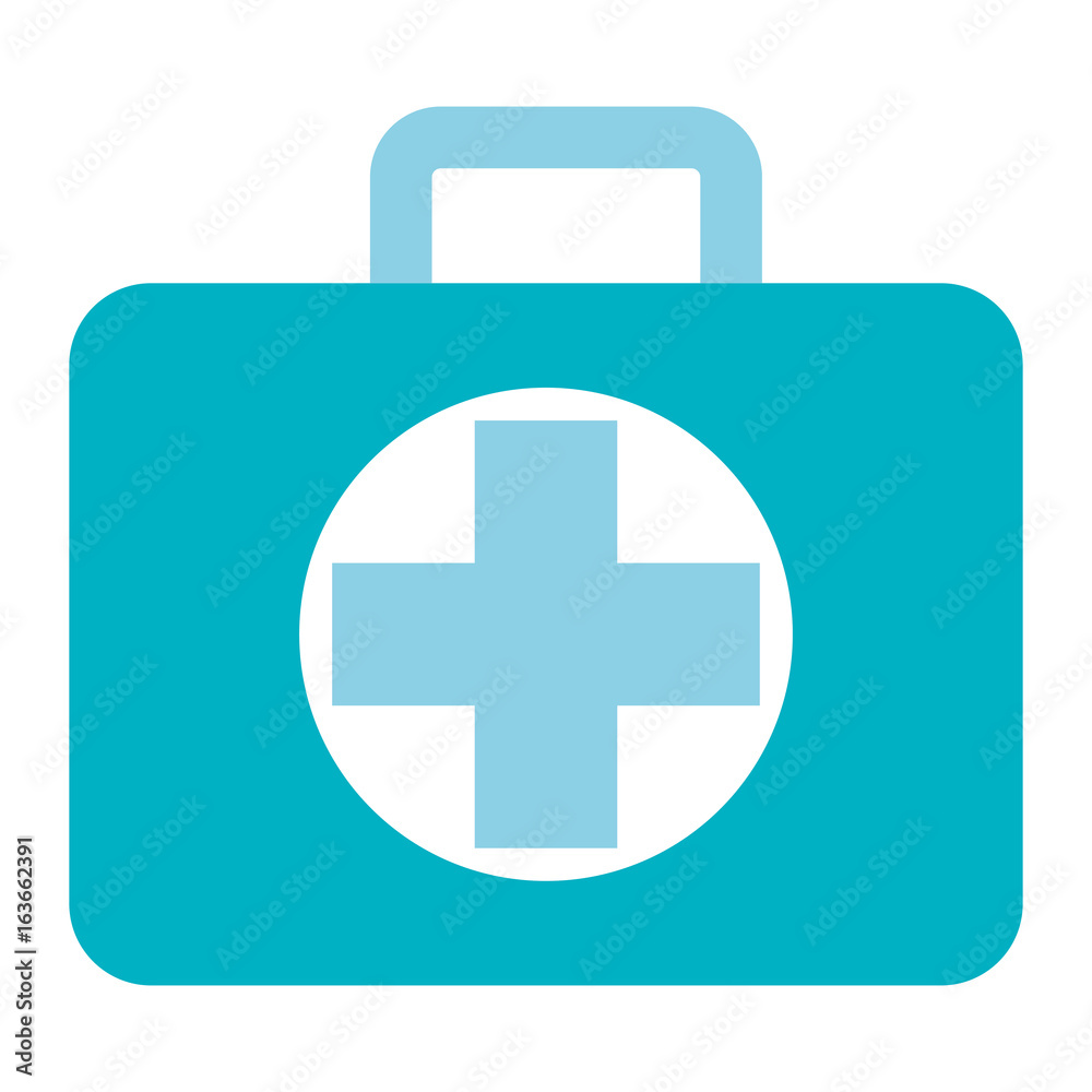 Fototapeta premium medical kit isolated icon vector illustration design
