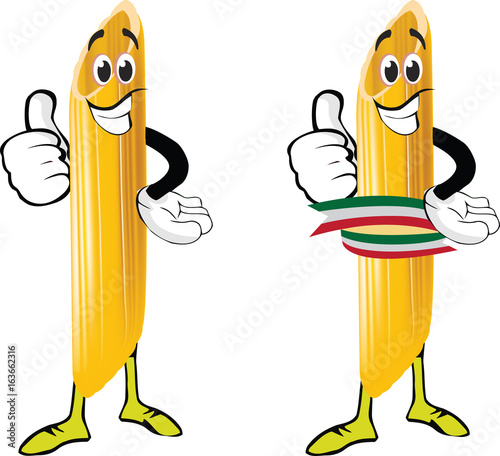 pasta italiana tipo penna rigata