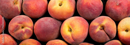 fresh peaches as background