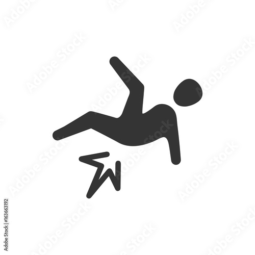 Slip Fall Icon