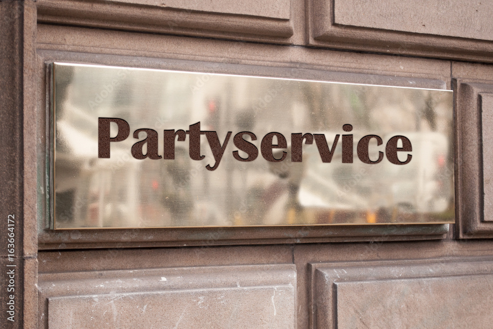 Schild 205 - Partyservice Schild 205 - Partyservice