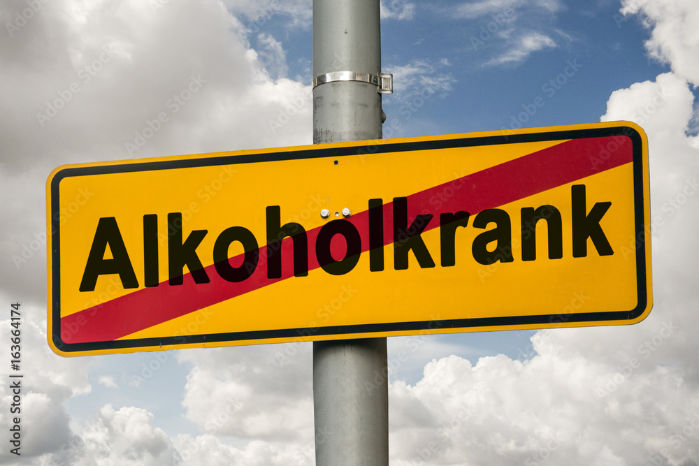 Schild 244 - Alkoholkrank