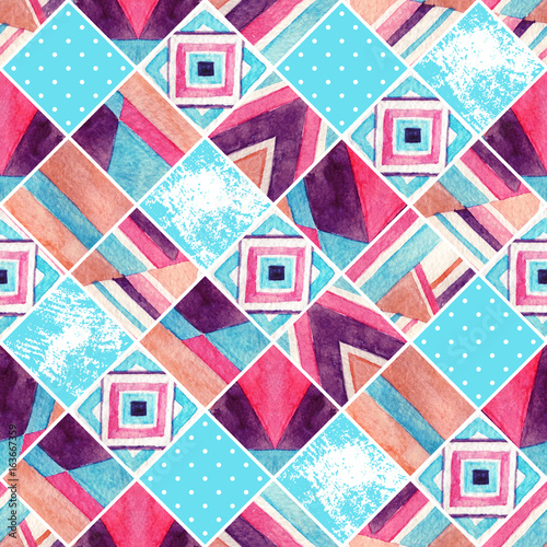 Abstract square seamless pattern.
