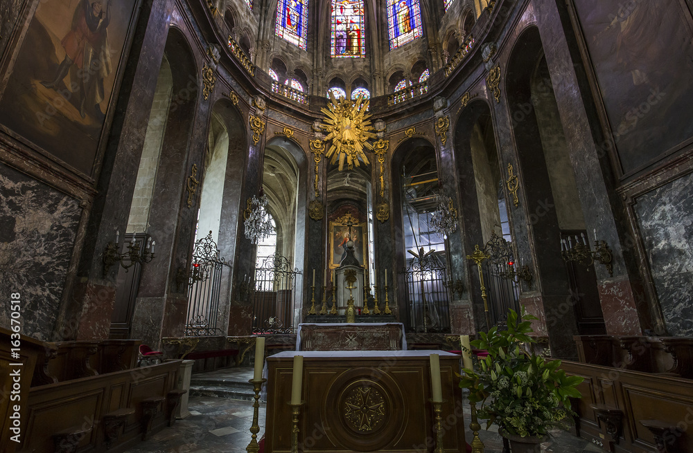 Fototapeta premium Saint Jacques church, Compiegne, Oise, France