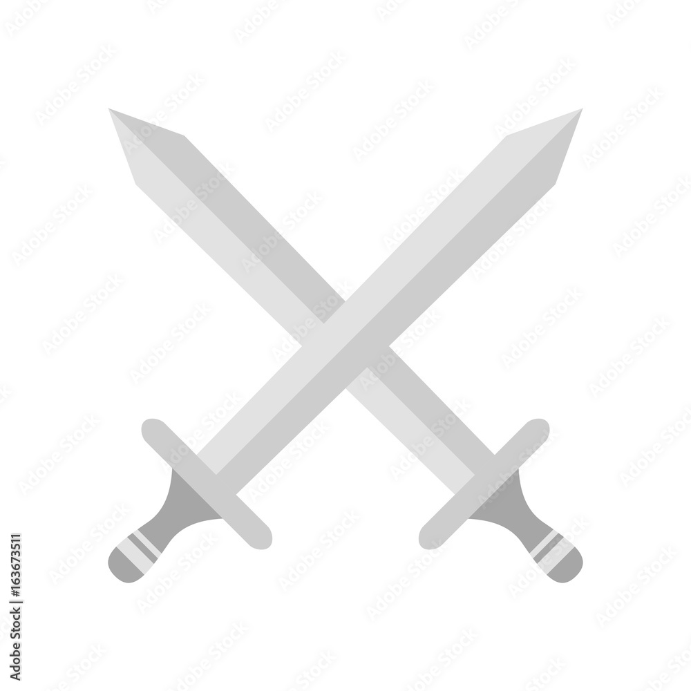 Obraz premium Swords intersecting icon